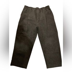 OAK + FORT Grey Wool-Inspired Pull on Pant Size L